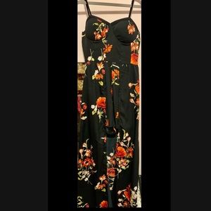 Romper with flowy behind which is so cute!